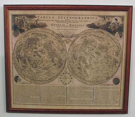 Appraisal: Map titled Tabula Selenographica in qua Lunarium Macularum exacta Descriptio