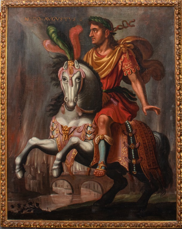 Appraisal: AFTER TEMPESTA NERO AUGUSTUS OIL ON CANVAS After Antonio Tempesta