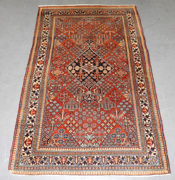 Appraisal: PERSIAN JOSHEGAN SAROUK WOOL CARPET RUG RUNNER Persia th CenturyDeep