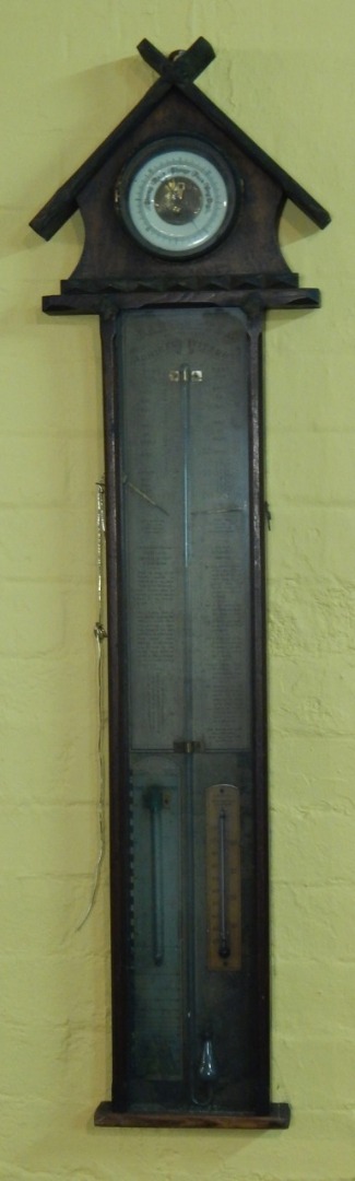 Appraisal: An unusual late thC aneroid and Admiral Fitzroy barometer in