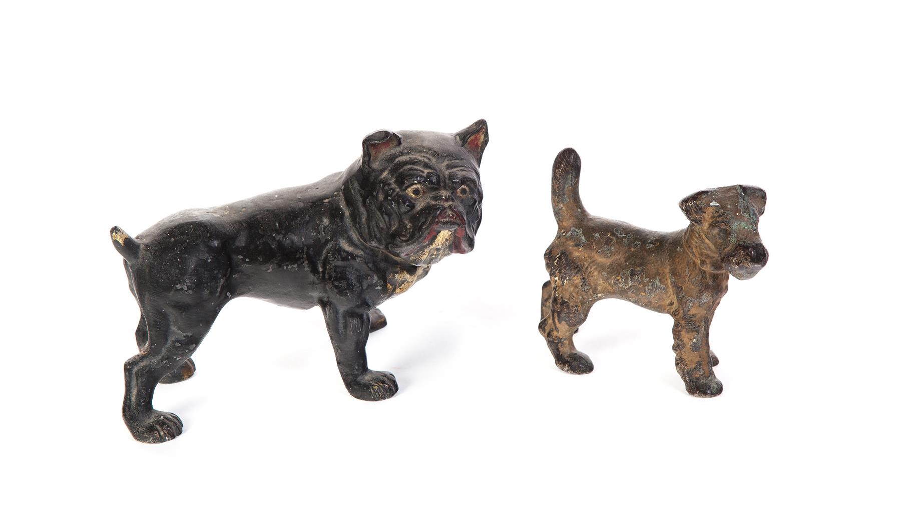 Appraisal: TWO AMERICAN DOORSTOPS First quarter- th century English bull dog