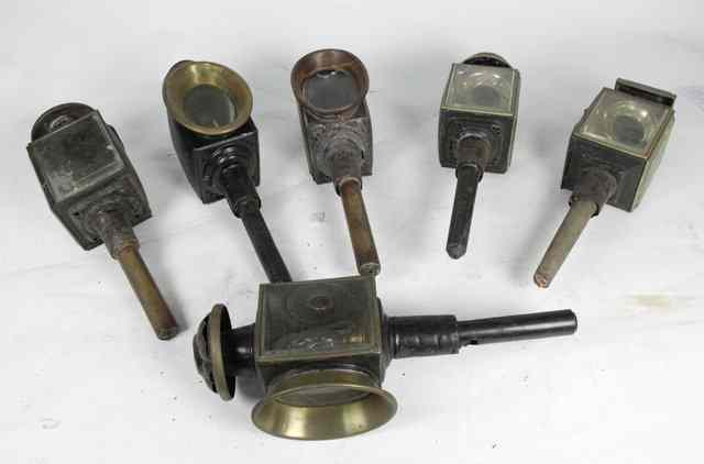 Appraisal: Six carriage lamps various