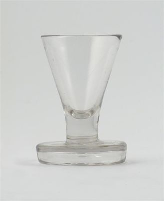 Appraisal: A firing glass with a flared bowl and thick raised