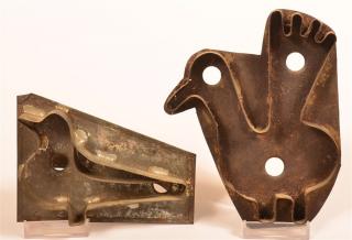 Appraisal: Two Bird Form Tin Cookie Cookie Cutters Two th Century