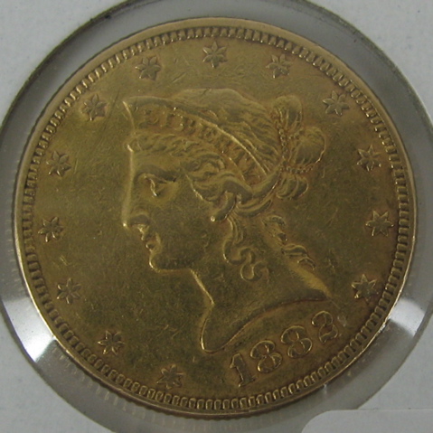 Appraisal: U S TEN DOLLAR GOLD COIN Liberty head type -P