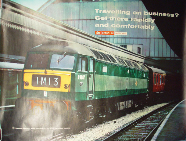 Appraisal: Two British Rail Western Region advertising railway posters depicting diesel