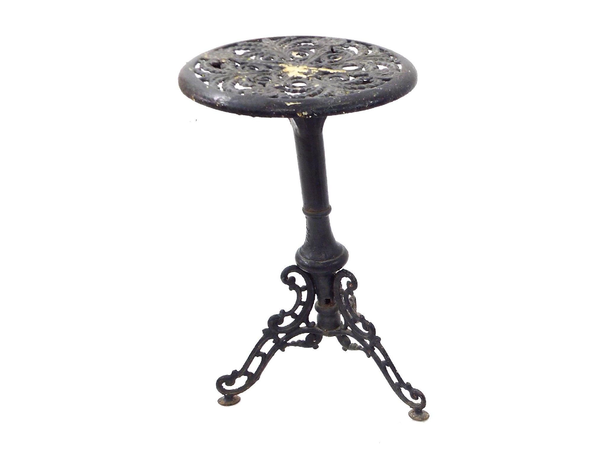 Appraisal: Victorian wrought iron jardiniere stand trivet in the manner of