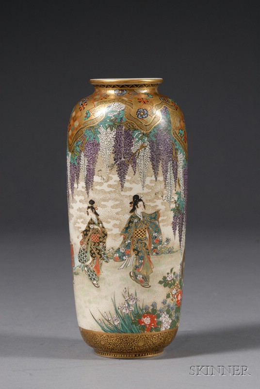 Appraisal: Satsuma Vase Japan late th century scene of figures in