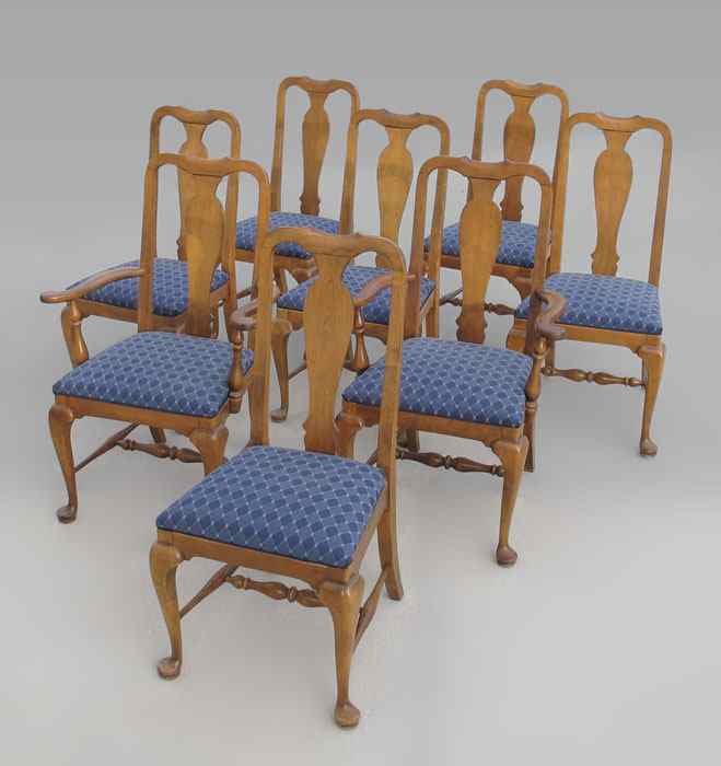 Appraisal: SET OF ETHAN ALLEN QUEEN ANNE STYLE CHAIRS Two arm