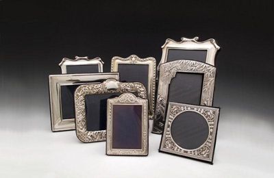 Appraisal: A collection of eight modern silver photograph frames various dates