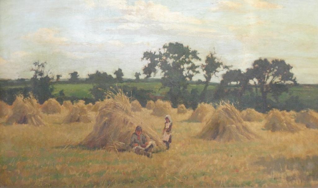 Appraisal: DAVID C JENKINS Harvest-time Clifton Nottinghamshire signed and dated and