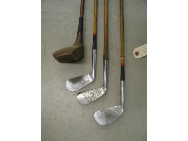 Appraisal: Wooden Shaft Golf Clubs includes Scottish