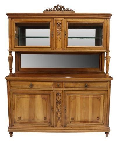 Appraisal: French Louis XVI style walnut sideboard early th c upper