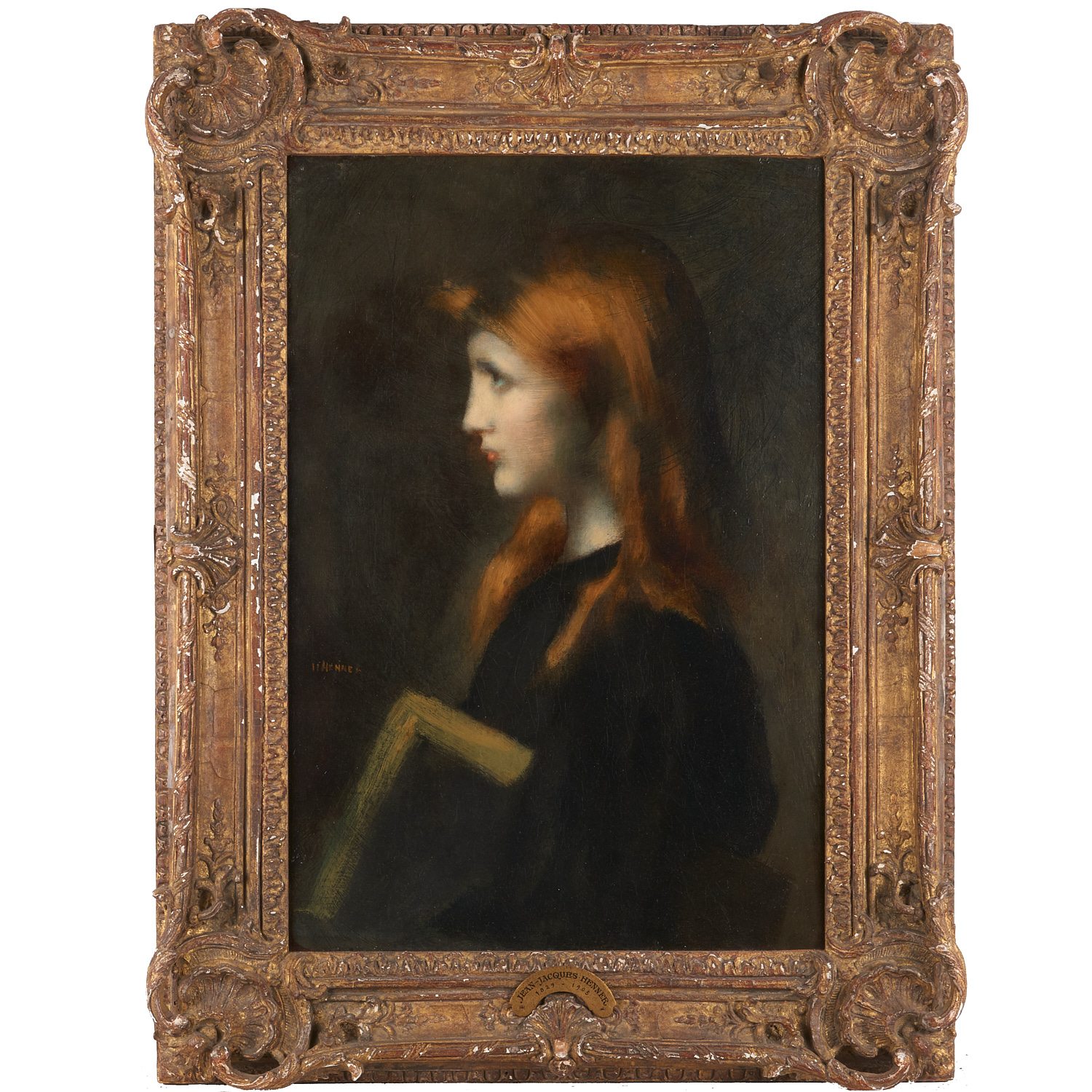 Appraisal: JEAN-JACQUES HENNER ATTRIB PAINTING Attributed to Jean-Jacques Henner French -