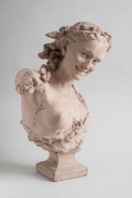 Appraisal: AFTER JEAN-BAPTISTE CARPEAUX - LA RIEUSE AUX LIERRES Terracotta inscribed