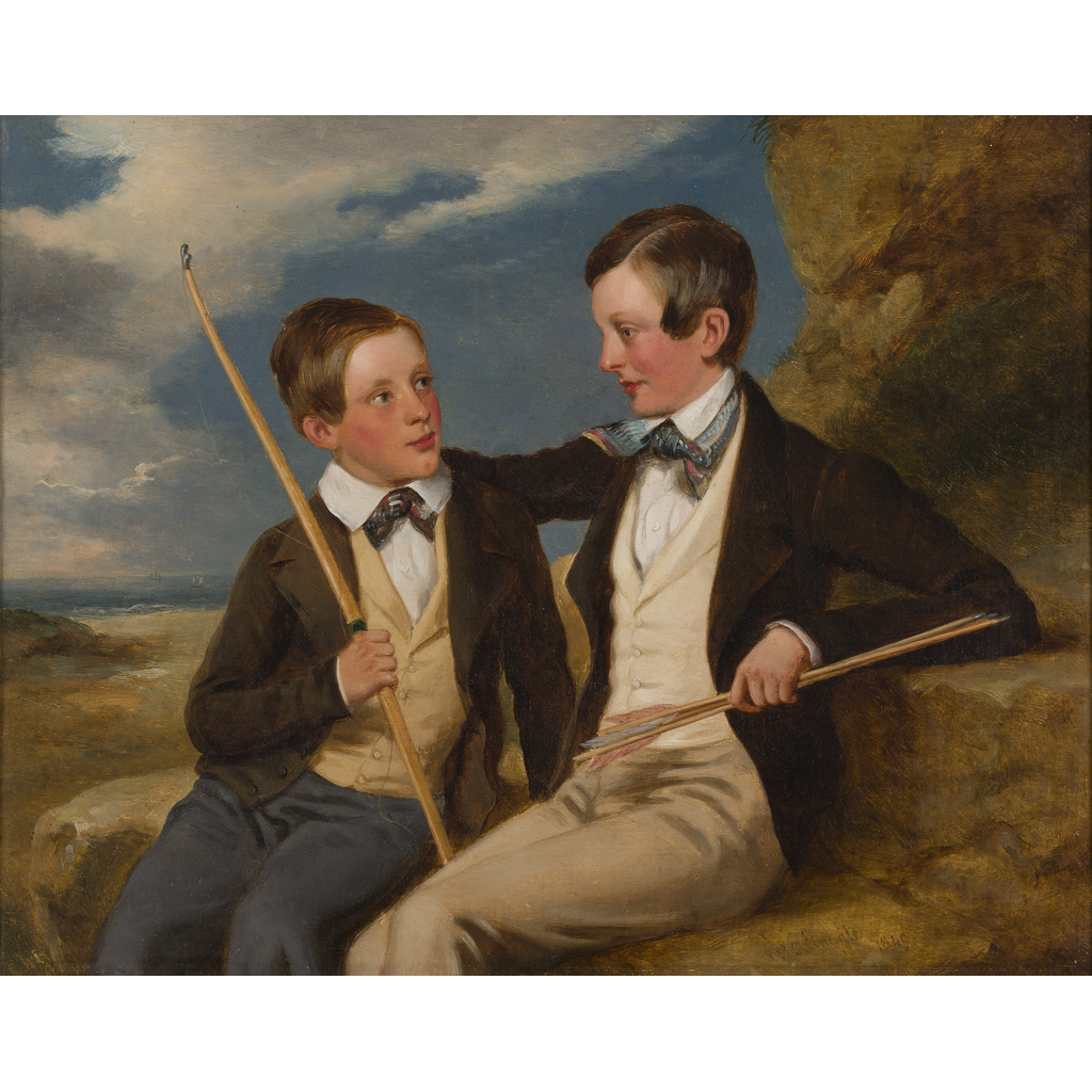 Appraisal: RICHARD RAMSAY REINAGLE BRITISH - THE YOUNG ARCHERS WILLIAM AND