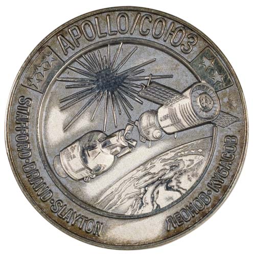 Appraisal: ASTP Robbins Medallion Approximately inches in diameter circular The Apollo