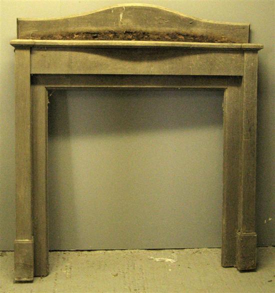 Appraisal: th century solid oak fire surround h w in