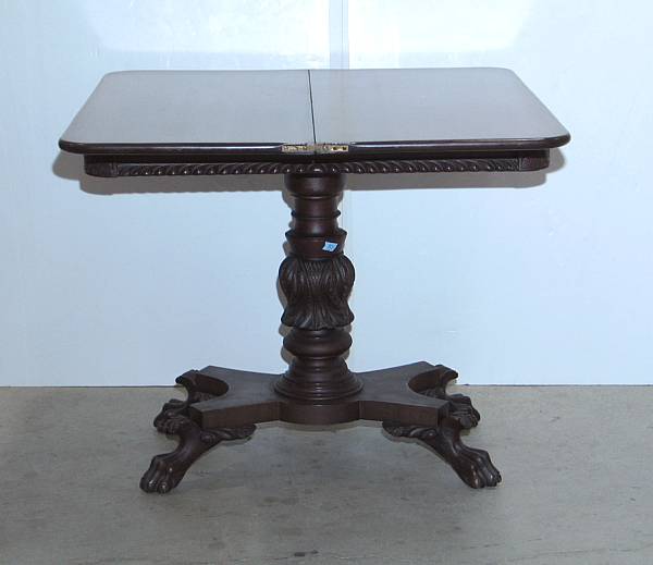 Appraisal: A Classical mahogany card table first quarter th century height