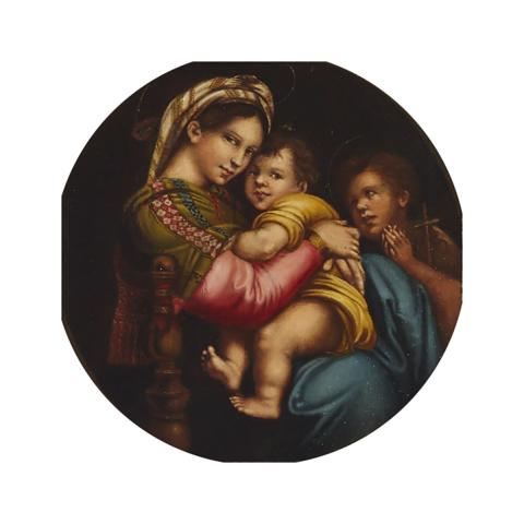 Appraisal: After Raffaello Sanzio da Urbino Called Raphael - MADONNA DELLA