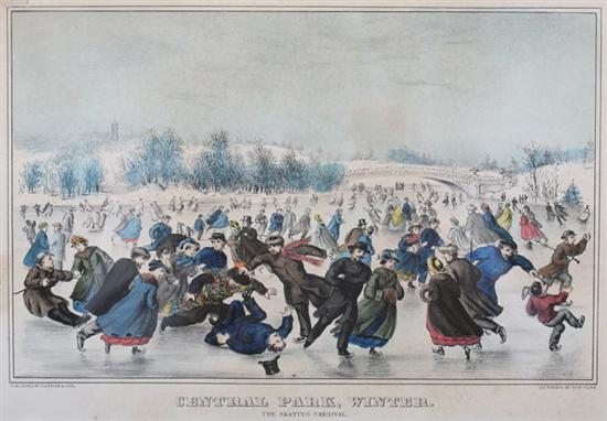 Appraisal: NATHANIEL CURRIER JAMES IVES CENTRAL PARK WINTER THE SKATING CARNIVAL