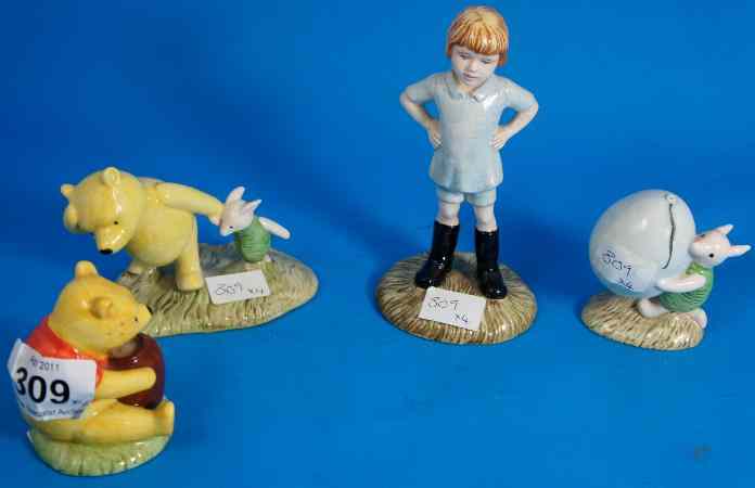 Appraisal: Doulton Winnie The Pooh Collection Winnie and the Honeypot Piglet