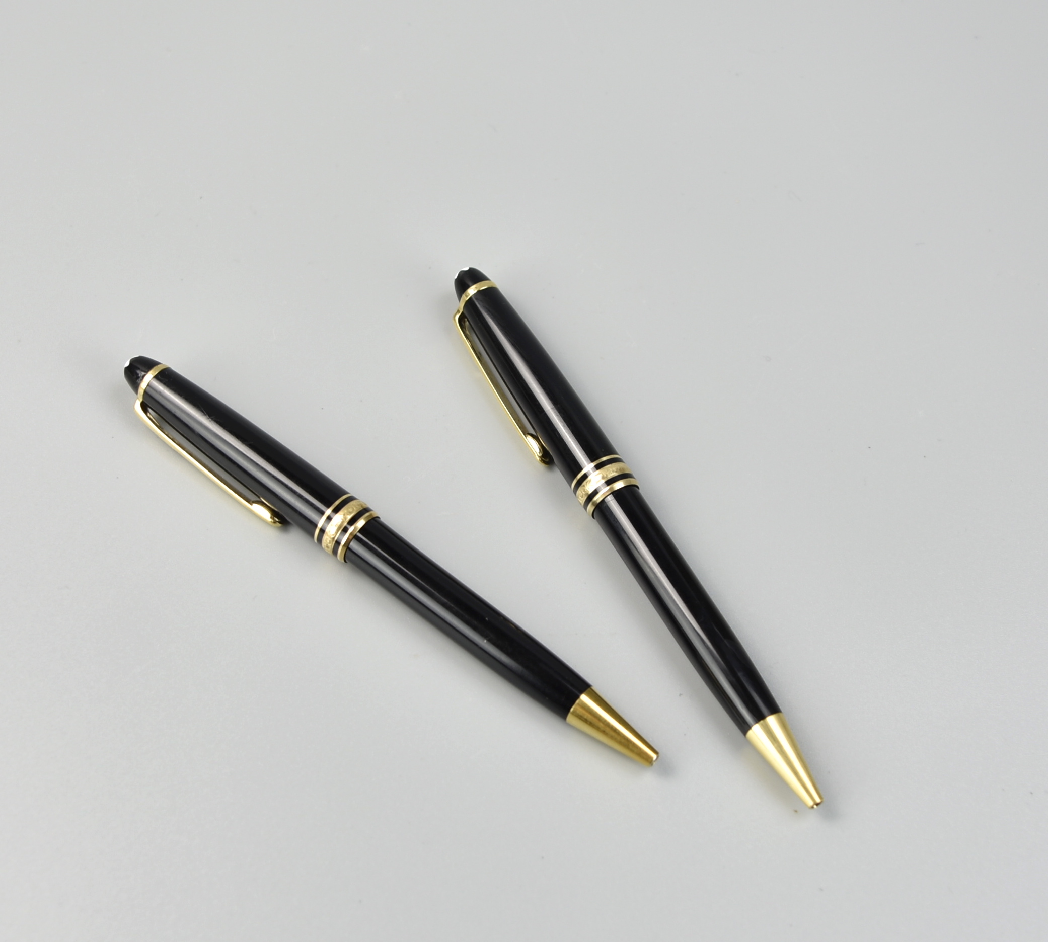 Appraisal: TWO MONTBLANC BLACK BALLPOINT PEN two Montblanc Black Ballpoint Pen