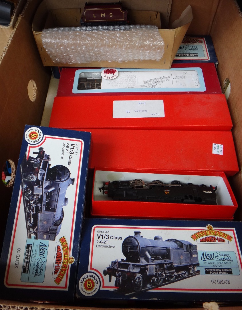 Appraisal: A quantity of OO gauge railway locomotives coaches wagons and