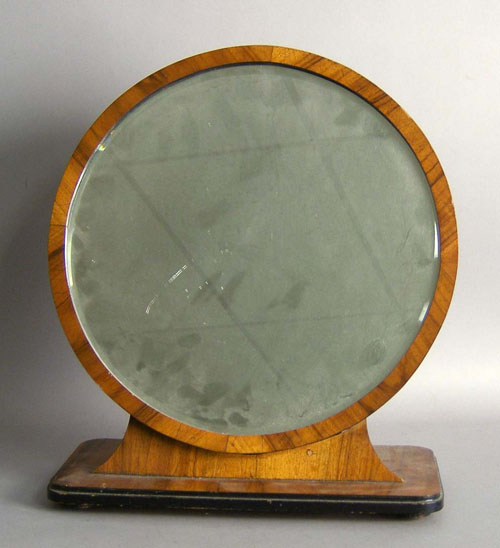 Appraisal: Mahogany shaving mirror h