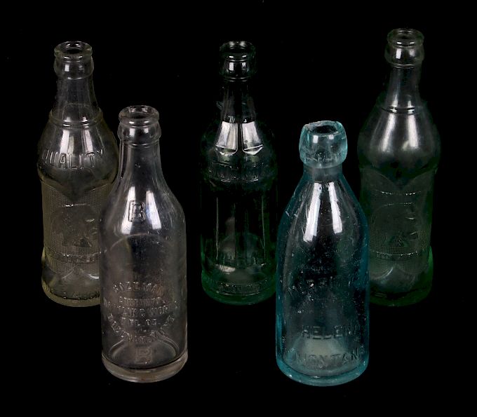 Appraisal: Collection of Early Montana Glass Soda Bottles Offered for your