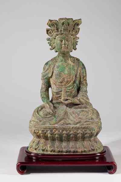 Appraisal: Antique East Asian Cast Bronze Buddhavery rare form with the