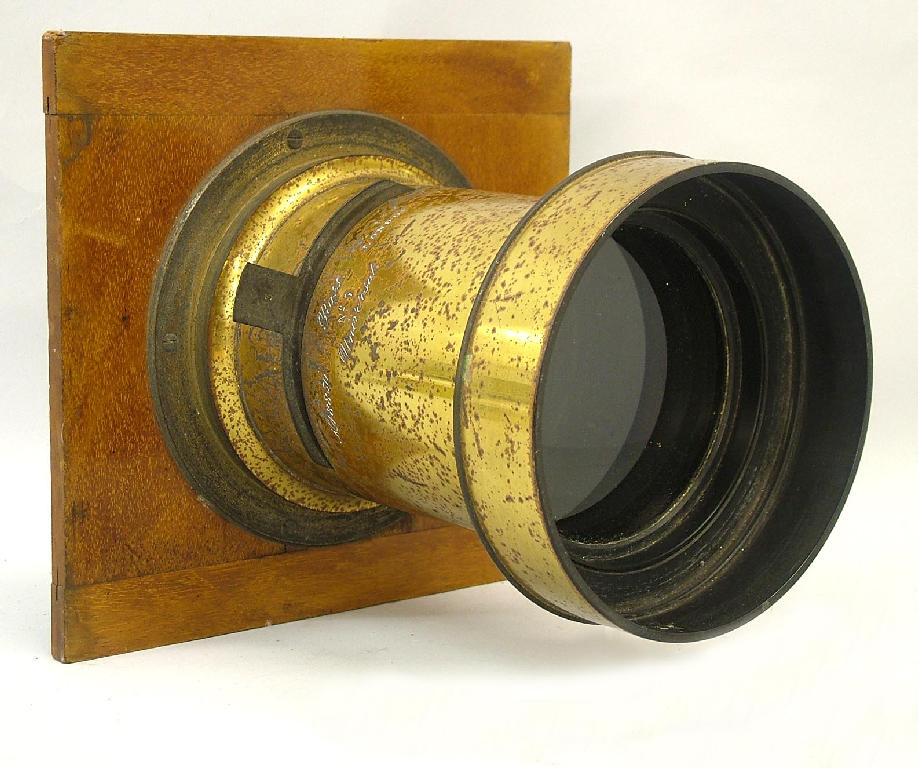 Appraisal: Large Ross brass bound lens no Universal no with one