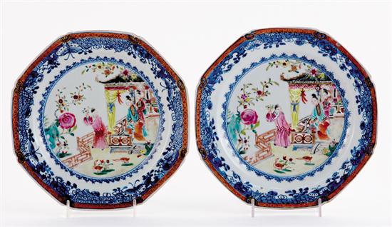 Appraisal: Chinese Export famille rose plates and bowls early th century