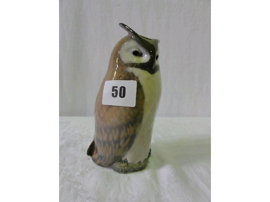 Appraisal: A Royal Copenhagen model of an owl with printed and