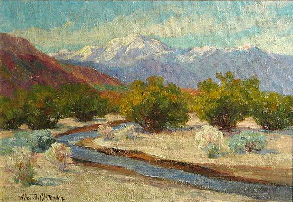 Appraisal: Alice Brown Chittenden American - Desert stream signed 'Alice B