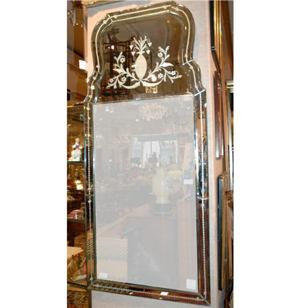 Appraisal: Venetian Style Etched Mirror Framed Mirror Estimate -