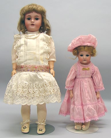 Appraisal: Pair of dolls A M DEP Armand Marseille Made in