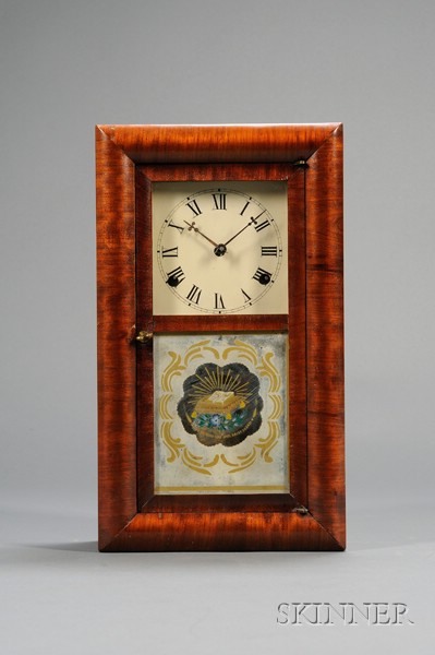 Appraisal: Mahogany Miniature Ogee Clock by Smith Goodrich Bristol Connecticut with