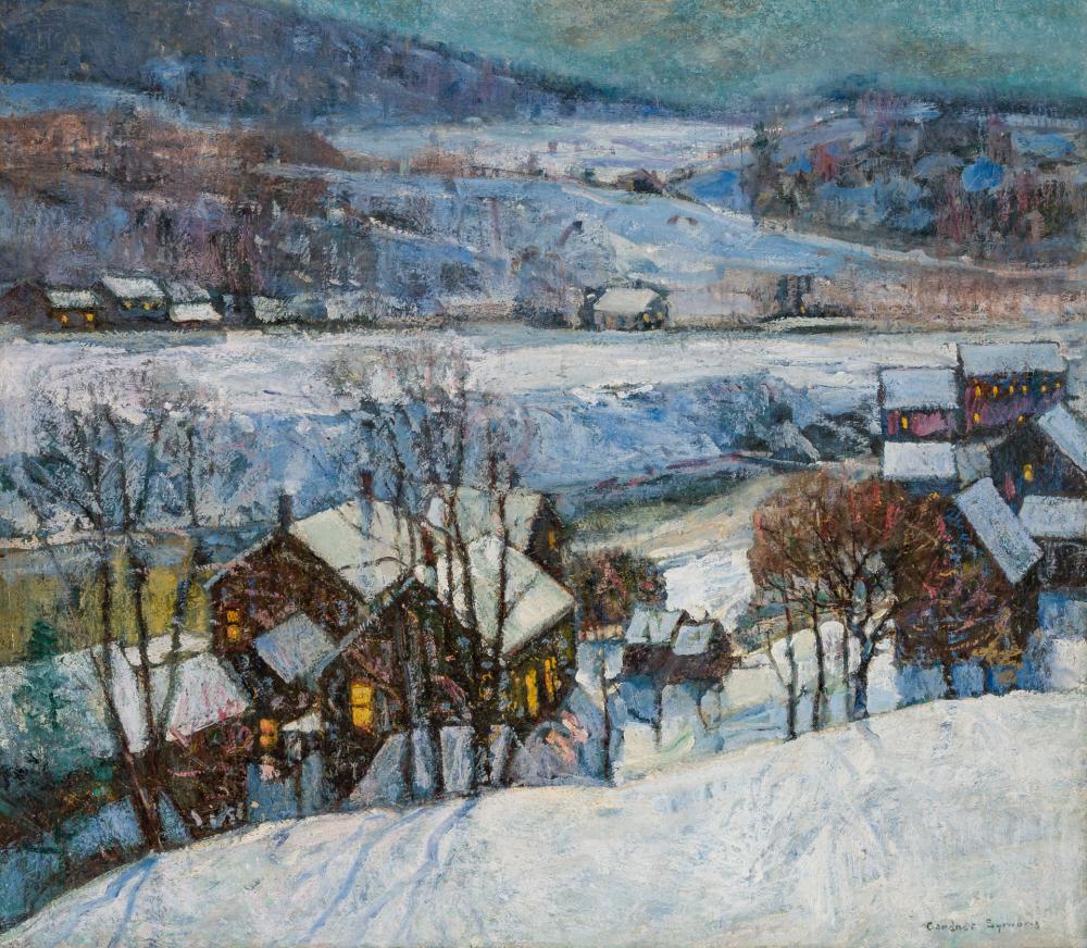 Appraisal: GEORGE GARDNER SYMONS American - Evening in the Berkshires oil