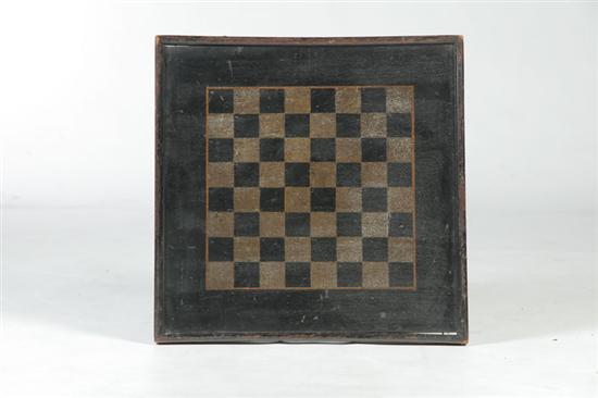 Appraisal: PAINTED GAMEBOARD American nd half- th century pine Single board