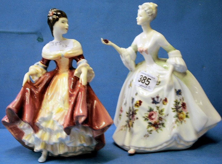 Appraisal: Royal Doulton Figures Southern Belle HN and Diana HN