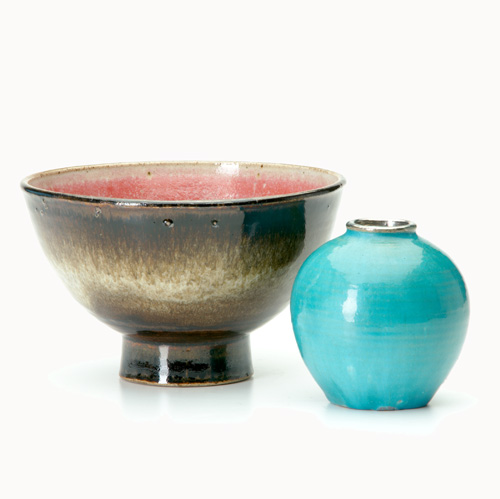 Appraisal: MAIJA GROTELL CRANBROOK Two vessels one a hemispherical bowl in