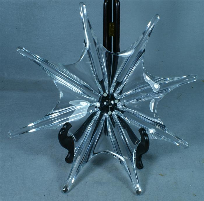 Appraisal: Baccarat eight pointed star dish dia Estimate -