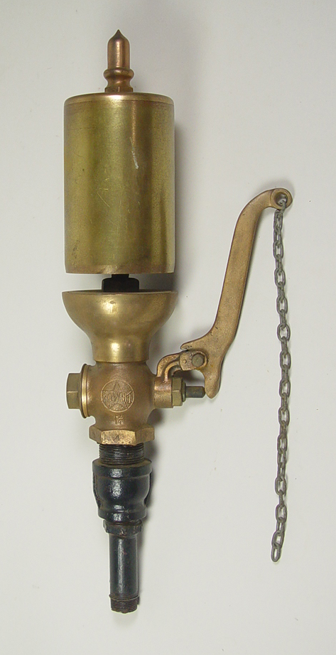 Appraisal: Brass Bronze Steam Whistle Single note whistle with acorn finial