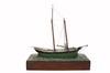 Appraisal: SHIP MODEL - th c carved and painted wood pinky