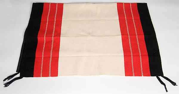 Appraisal: Hopi Mantas lot of both woven in black red and