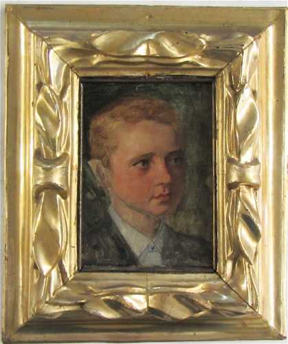 Appraisal: WILHELM TRUBNER OIL ON PANEL Germany - Portrait of a