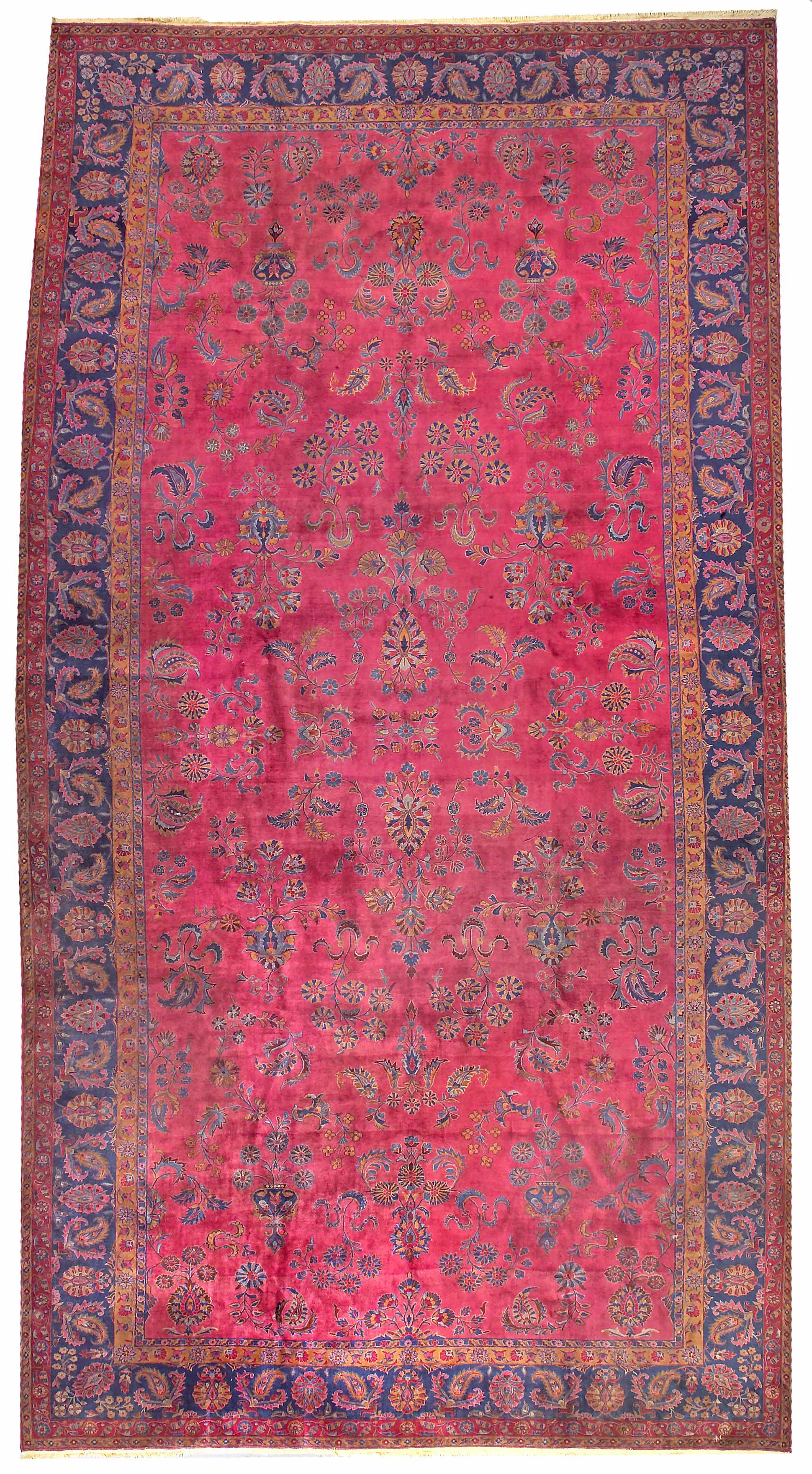 Appraisal: A Kashan carpet Central Persialate th centurysize approximately ft in