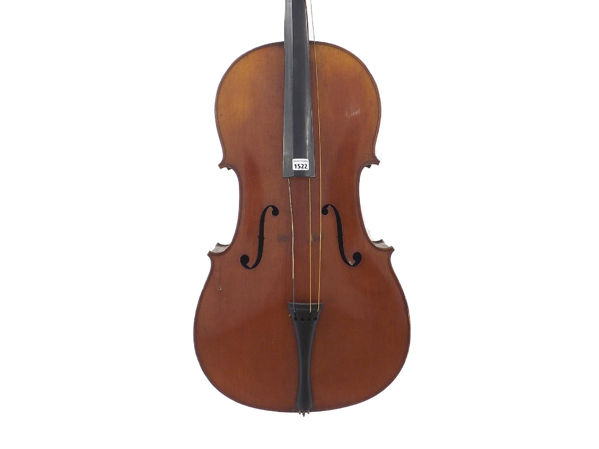 Appraisal: French violoncello labelled J T L Geronimo Barnabetti Paris the