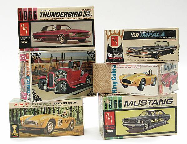 Appraisal: Plastic model kits Lot includes car kits from the s